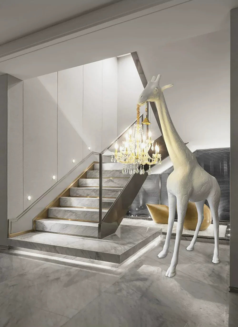 Sculptural Giraffe Floor Lamp