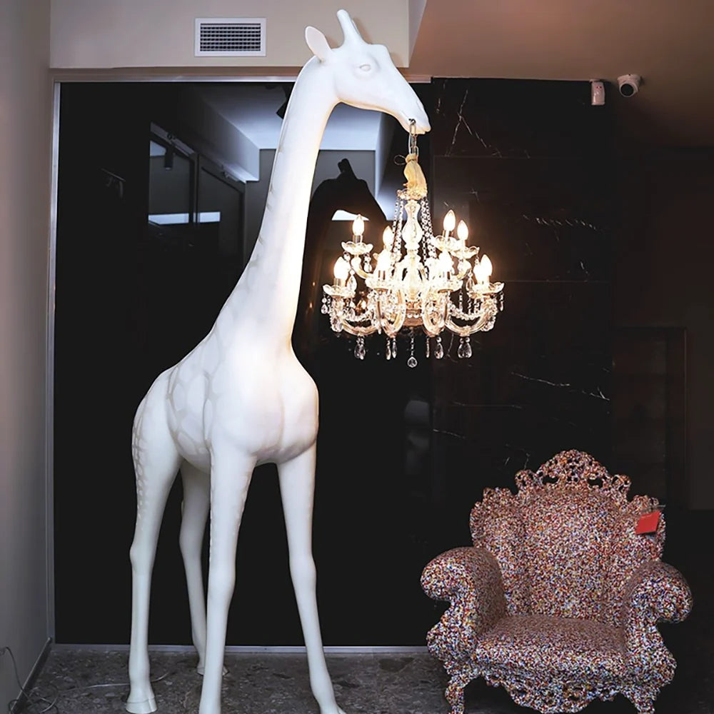 Sculptural Giraffe Floor Lamp