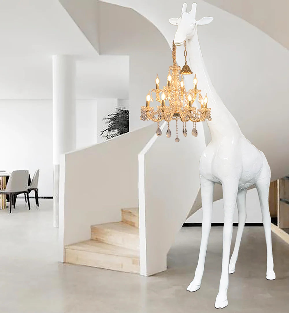 Sculptural Giraffe Floor Lamp