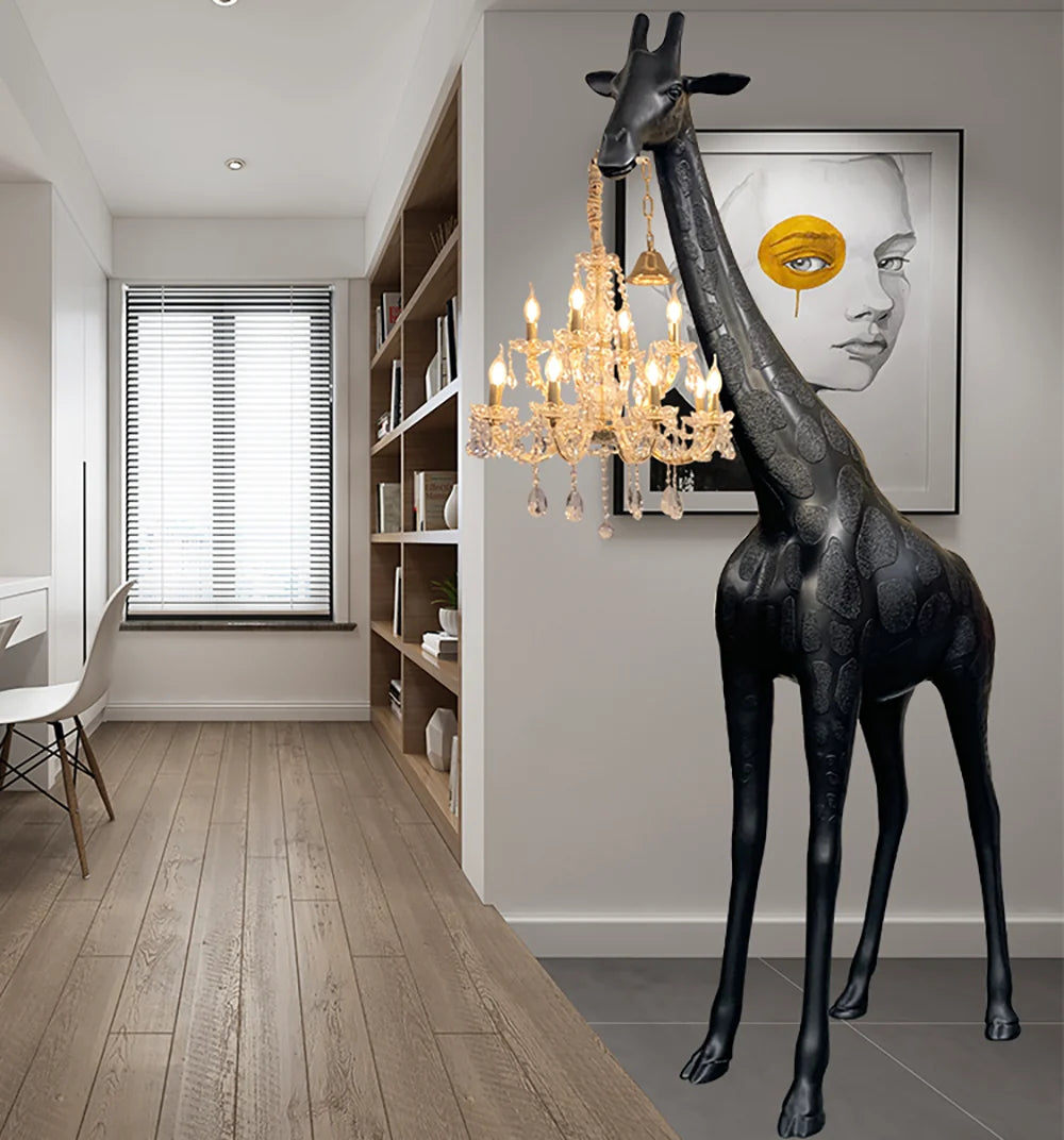 Sculptural Giraffe Floor Lamp