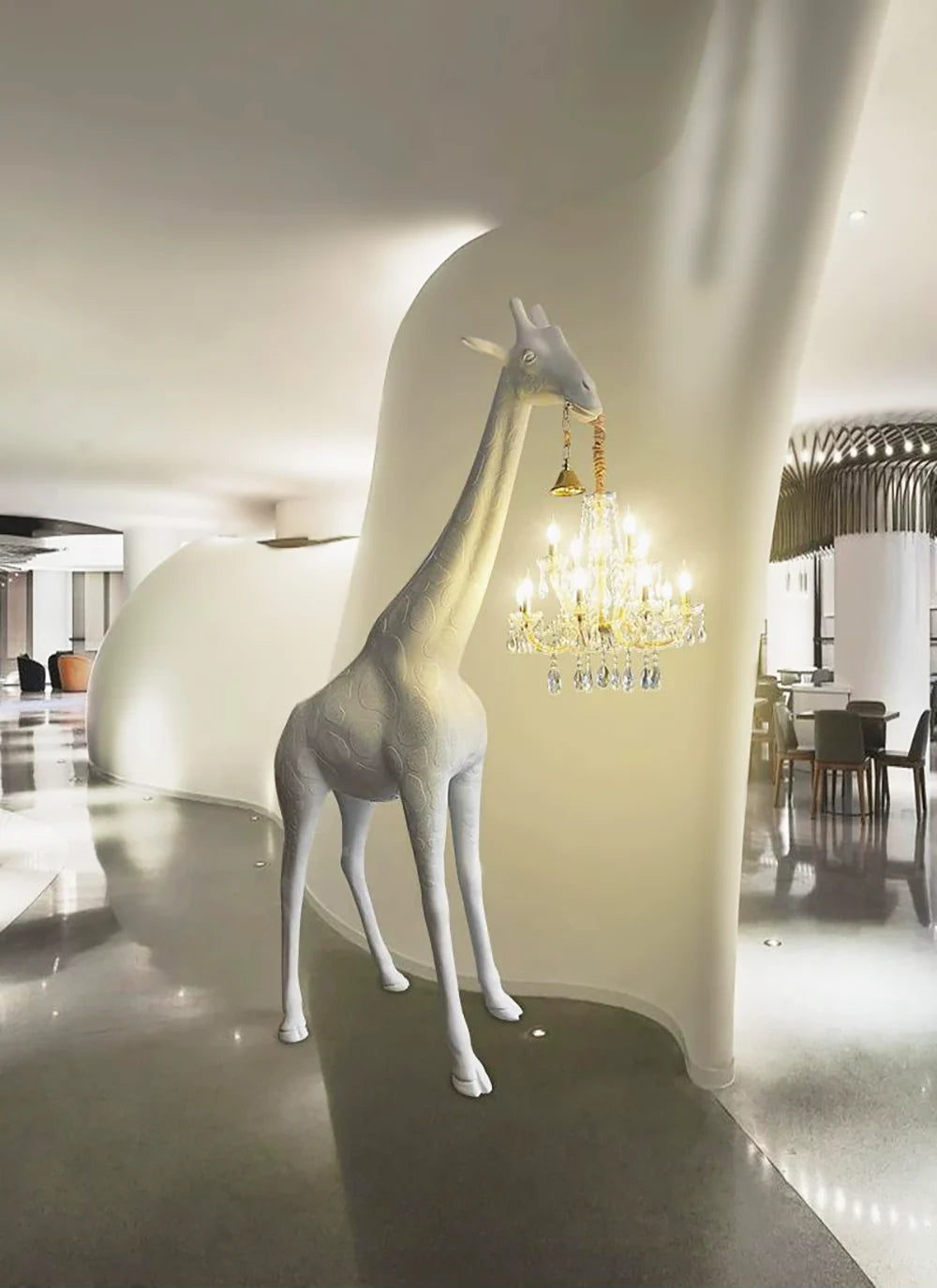 Sculptural Giraffe Floor Lamp