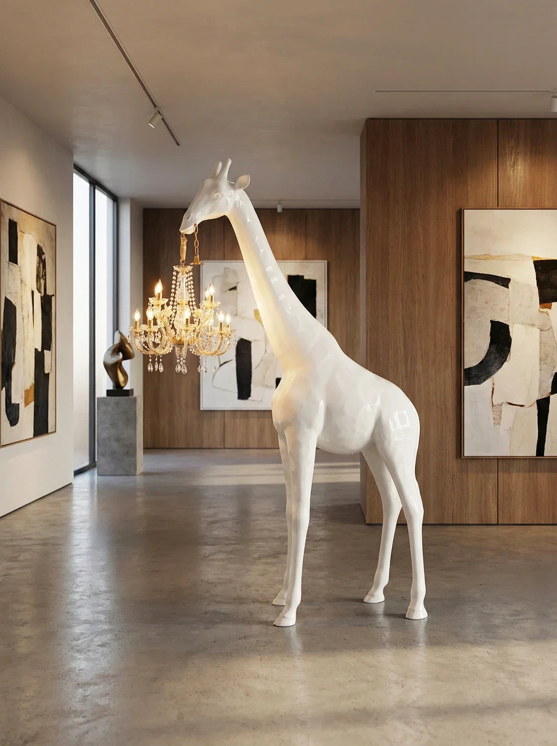 Sculptural Giraffe Floor Lamp