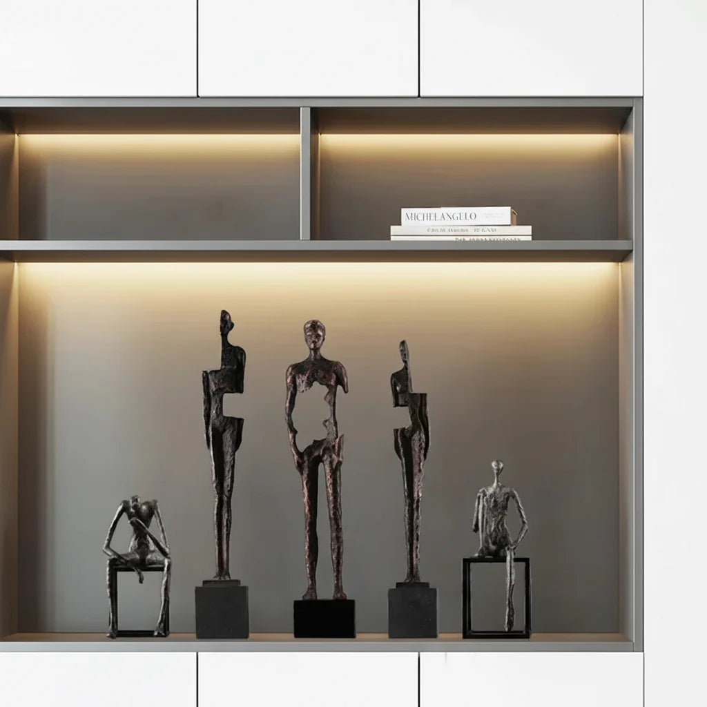Sculpture Set Antique Bronze for Your Living Room