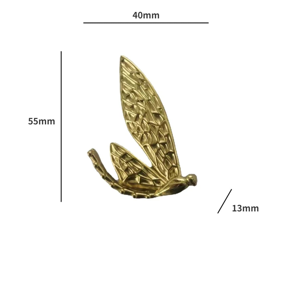 Brass Dragonfly Cabinet Pull