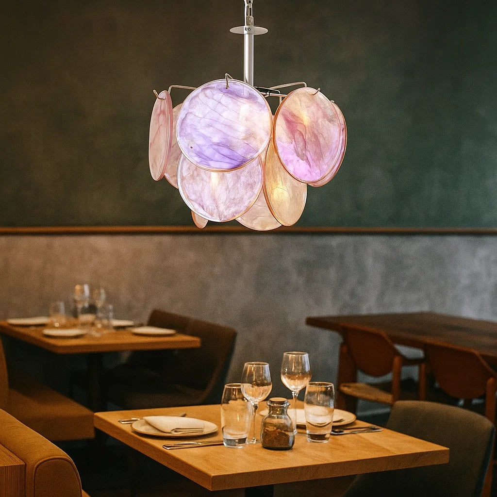 Murano Glass Disc Chandelier