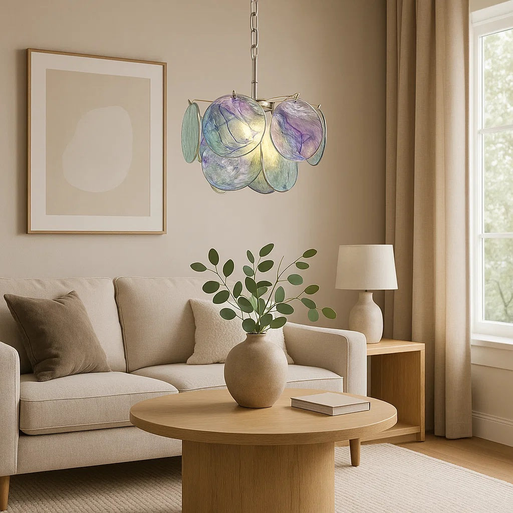 Murano Glass Disc Chandelier