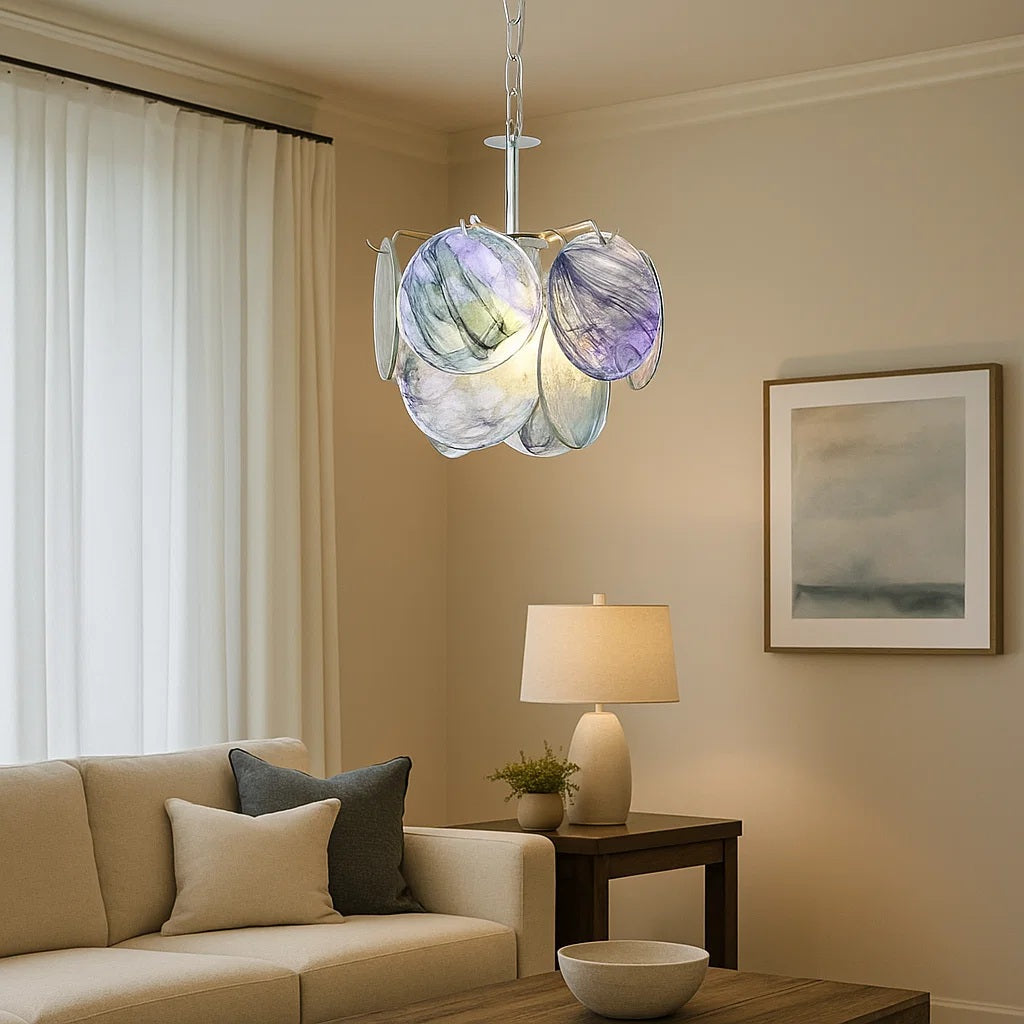 Murano Glass Disc Chandelier