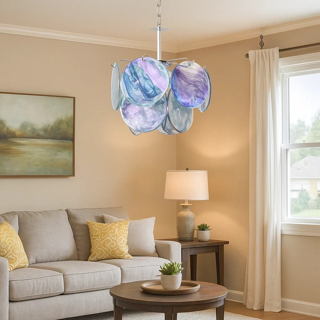 Murano Glass Disc Chandelier