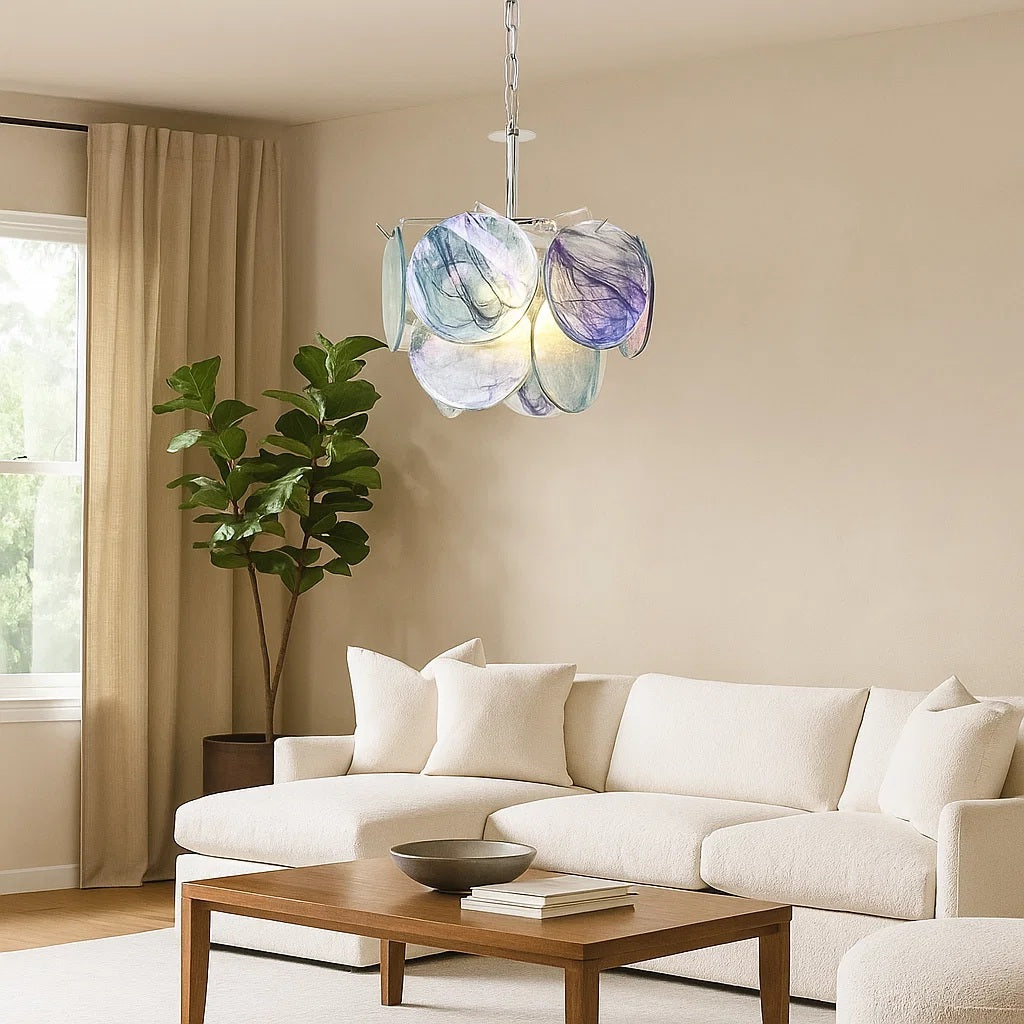 Murano Glass Disc Chandelier