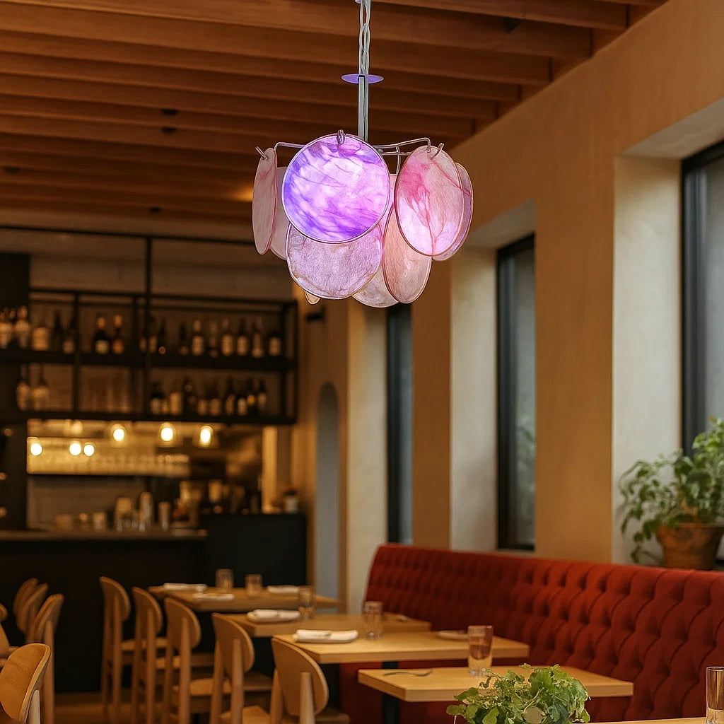 Murano Glass Disc Chandelier