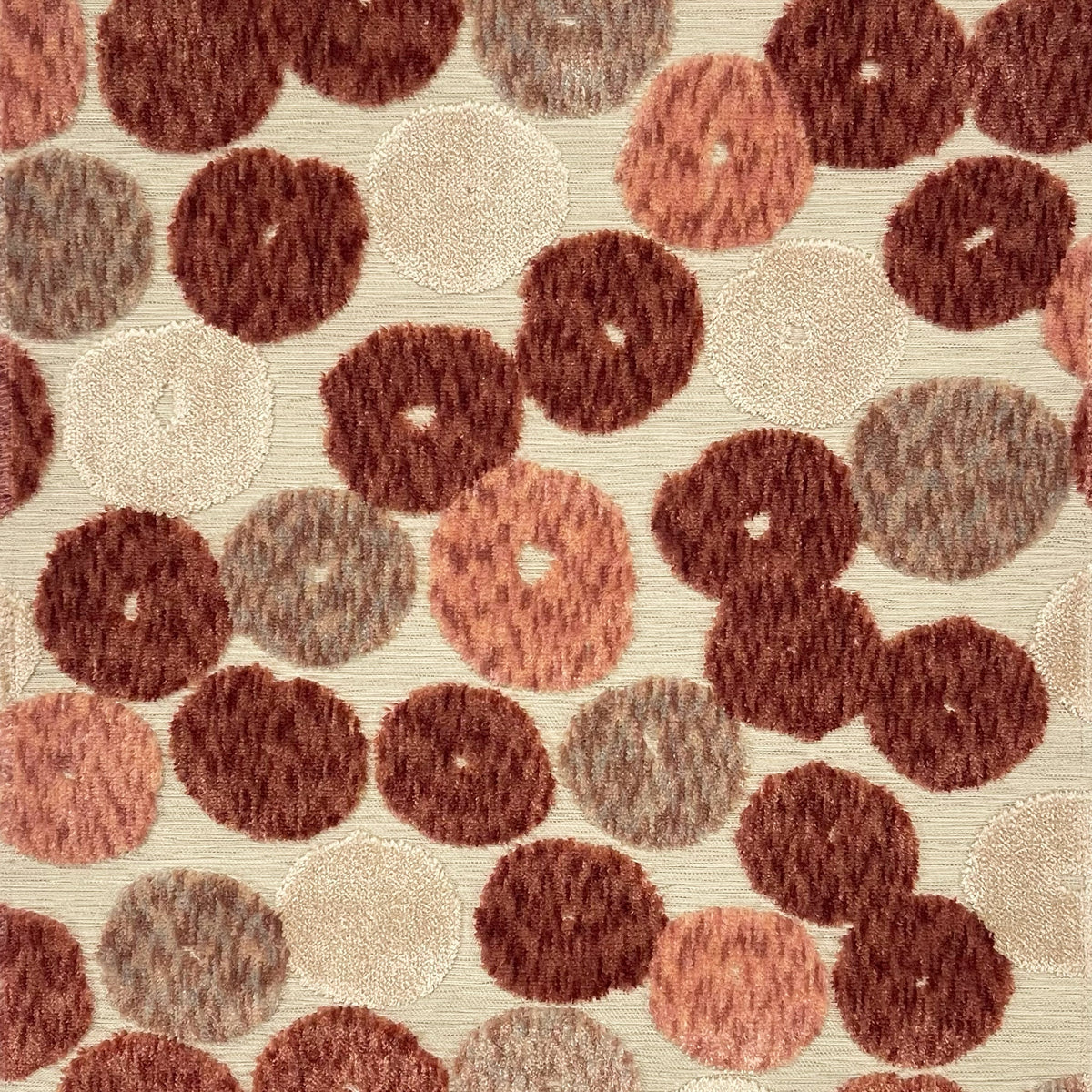 Sevilla Geometric Cut Velvet Jacquard Fabric