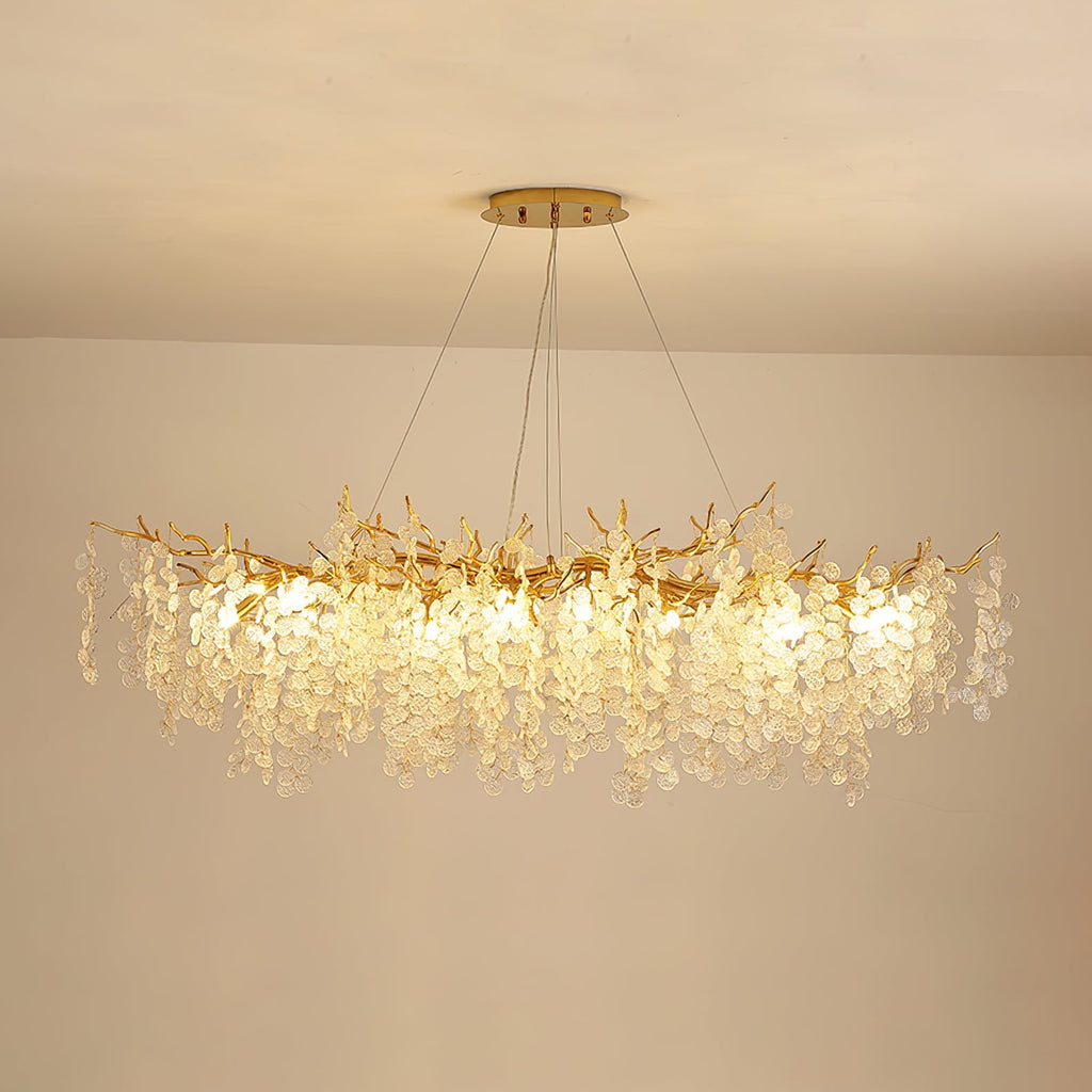 Shiro Noda Glass Coin Chandelier