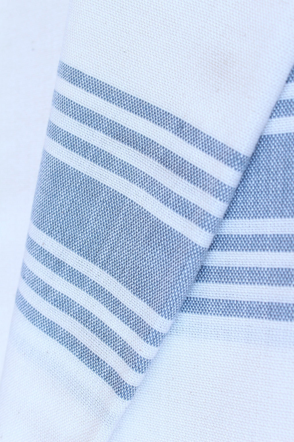Symi Turkish Towel — White & Denim