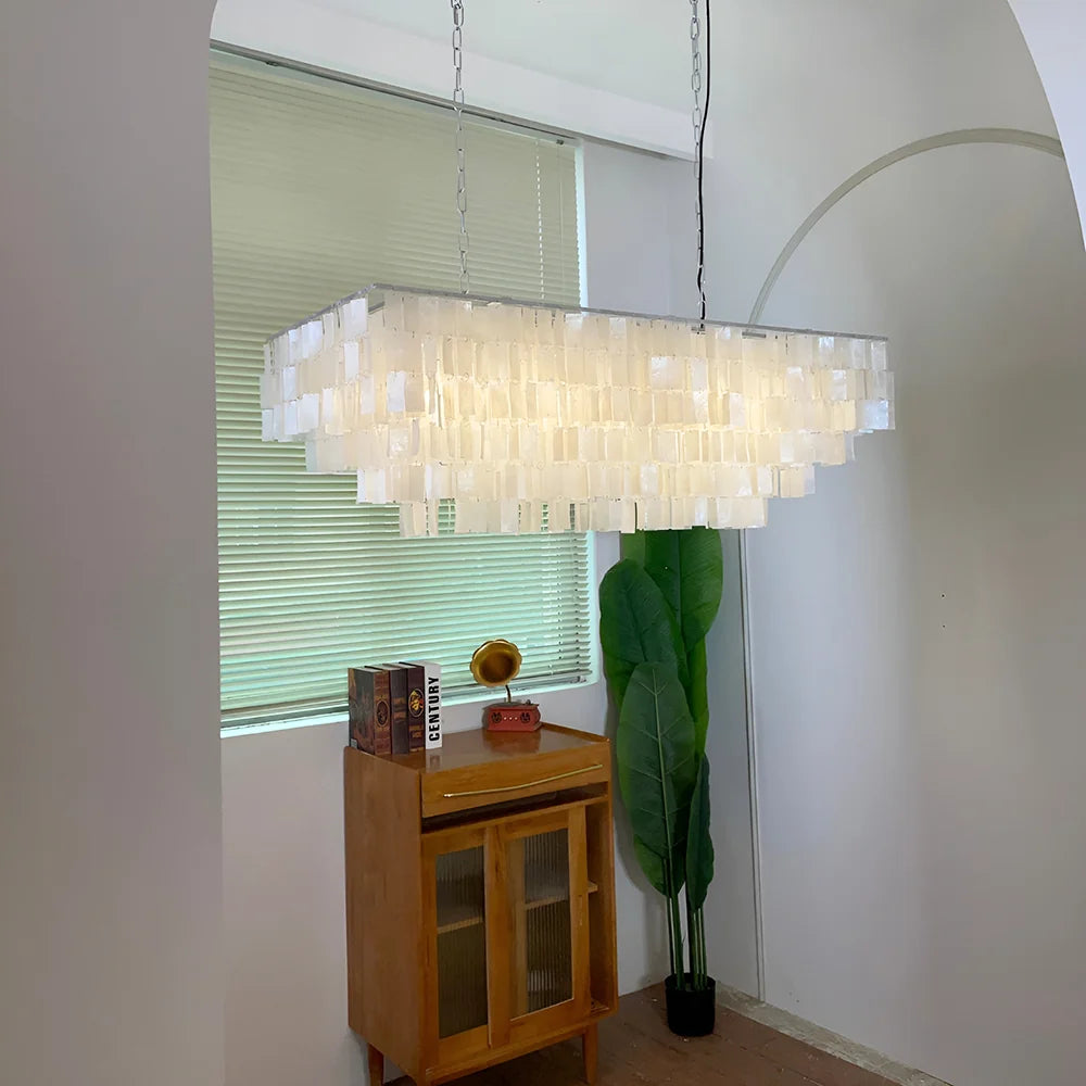 Skye Rectangular Tiered Chandelier