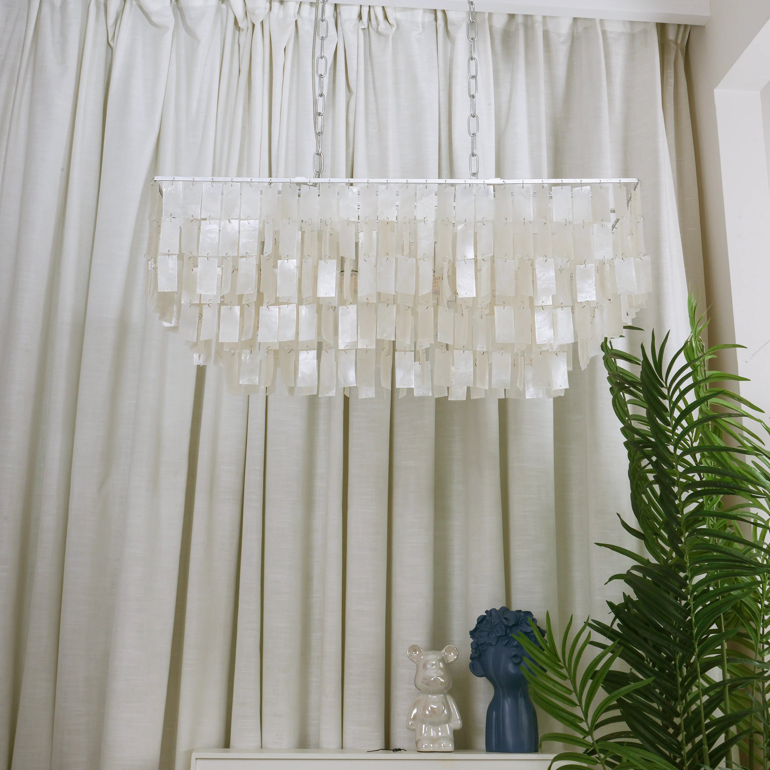 Skye Rectangular Tiered Chandelier