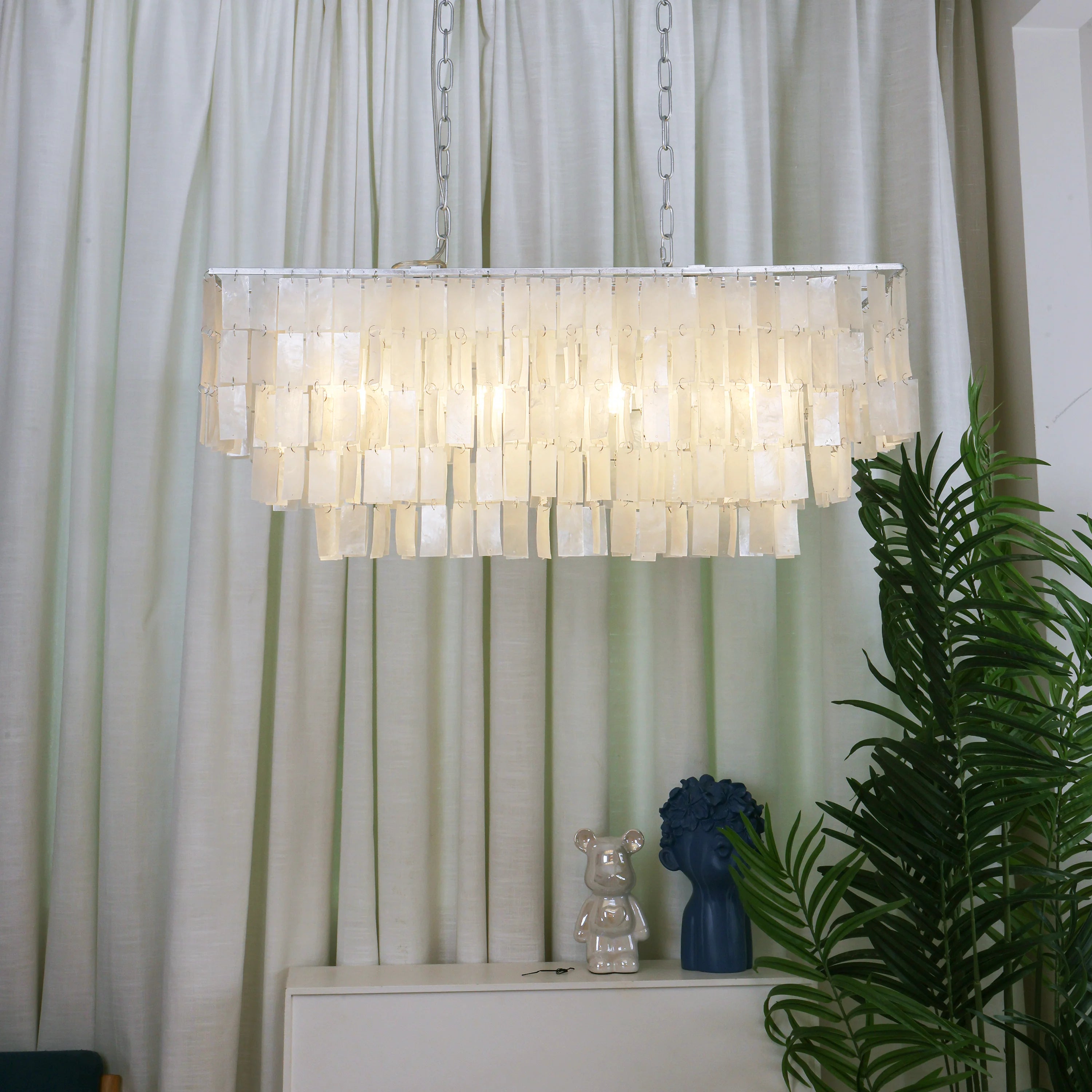 Skye Rectangular Tiered Chandelier