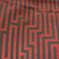 FLOCK LINES - LINEN BLENDED MODERN BURLAP UPHOLSTERY FABRIC BY THE YARD