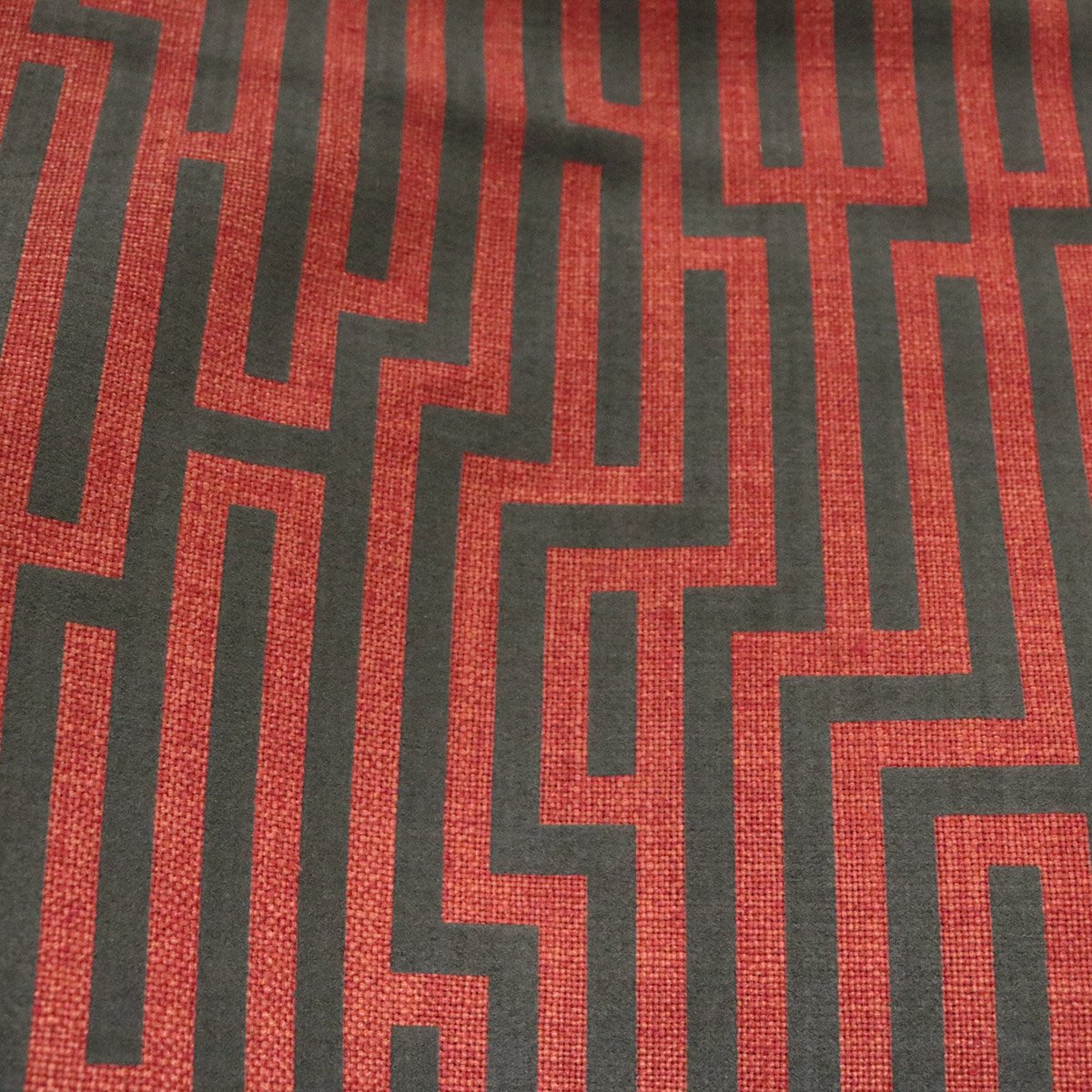 FLOCK LINES - LINEN BLENDED MODERN BURLAP UPHOLSTERY FABRIC BY THE YARD