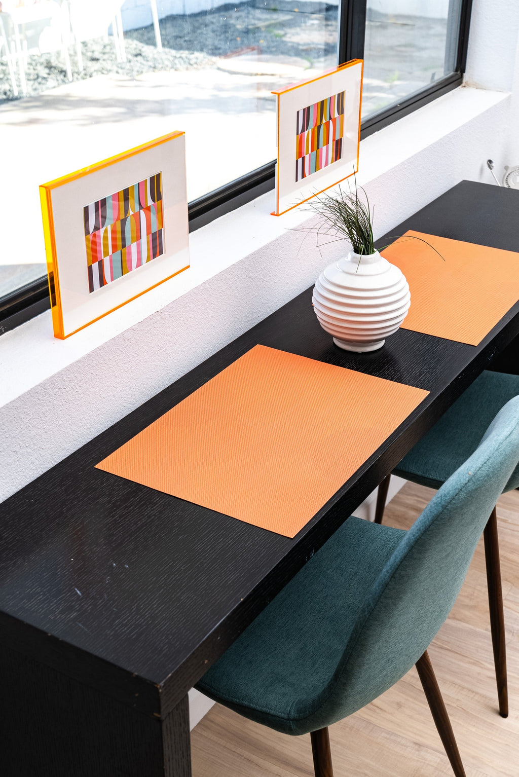 Starburst double-sided Woven Placemat-set of 4