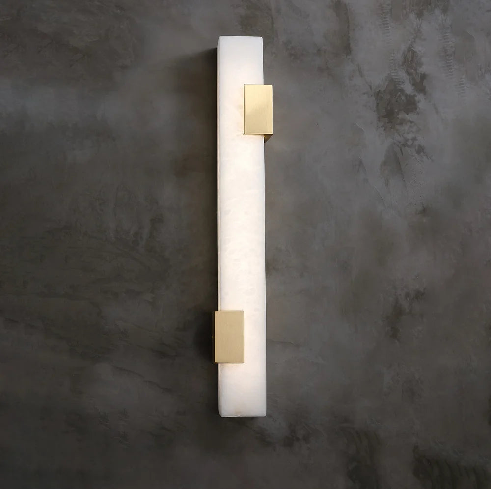 Strip Copper Alabaster Wall Lamp