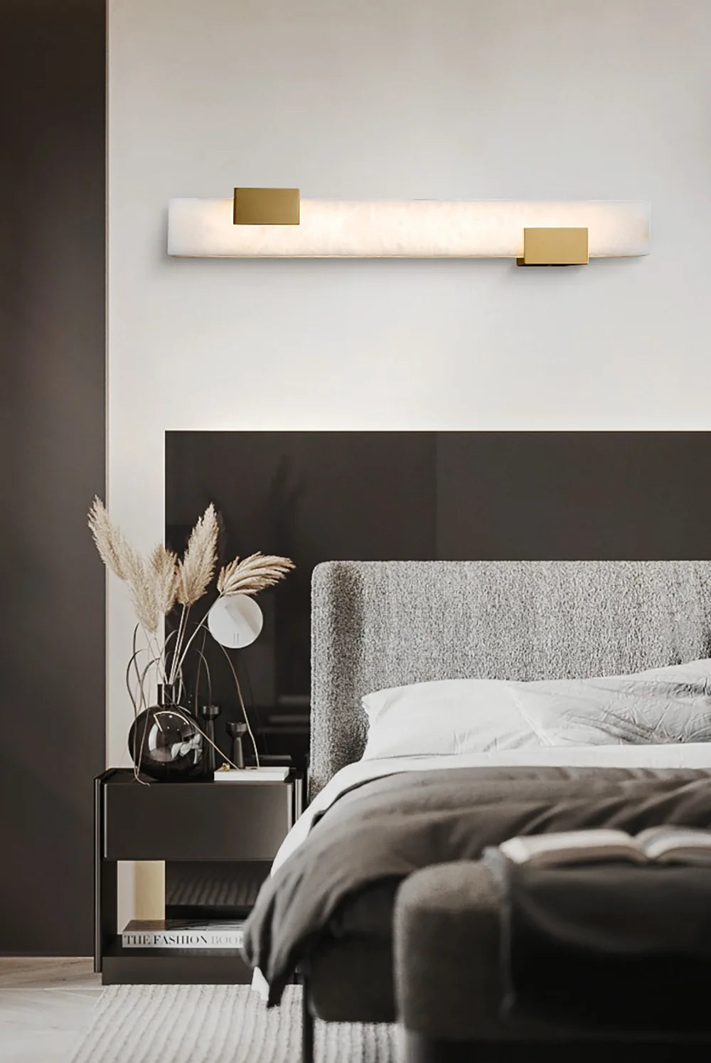 Strip Copper Alabaster Wall Lamp