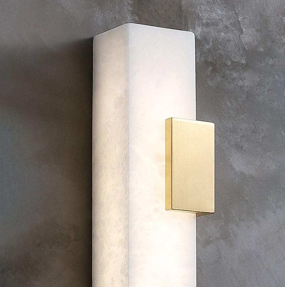 Strip Copper Alabaster Wall Lamp