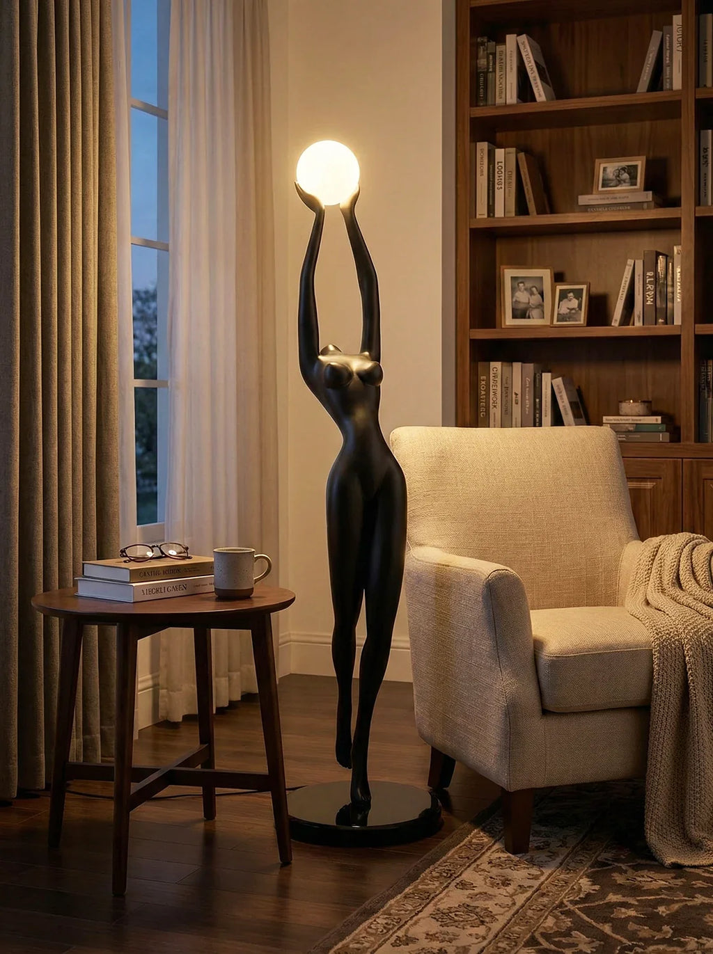 Stursa Sculpture Figure Floor Lamp