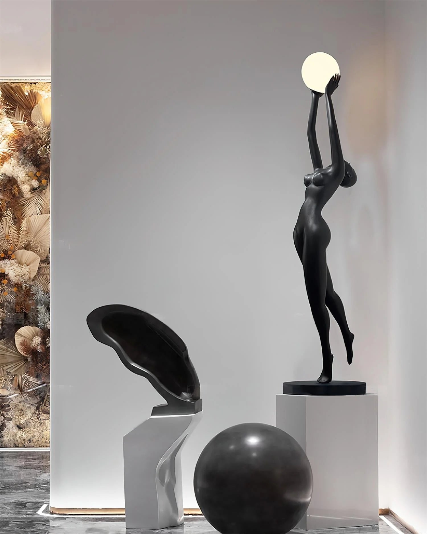 Stursa Sculpture Figure Floor Lamp