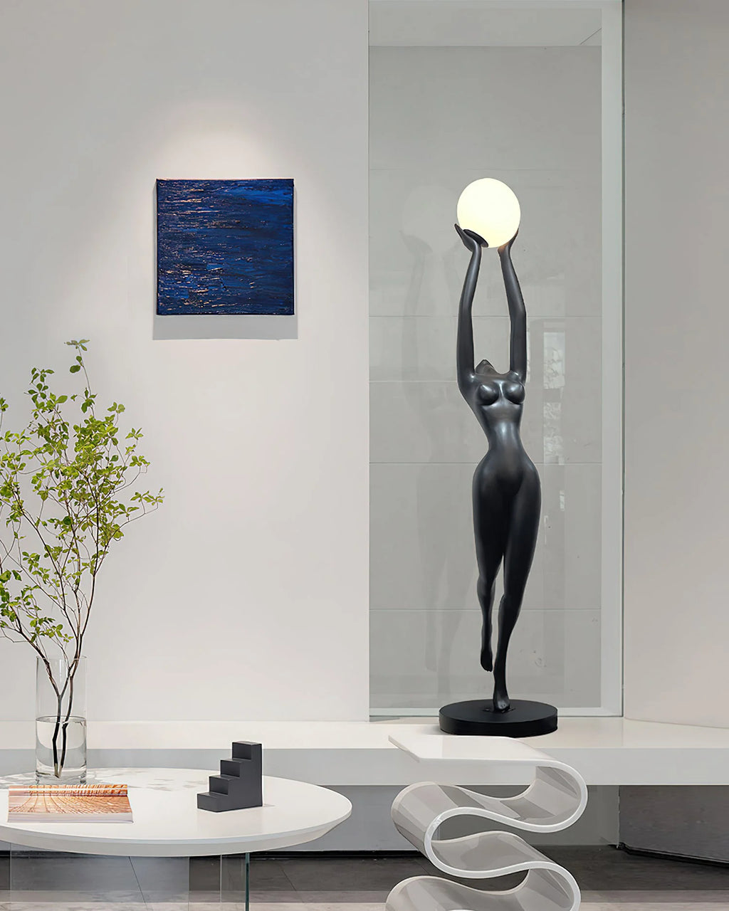 Stursa Sculpture Figure Floor Lamp