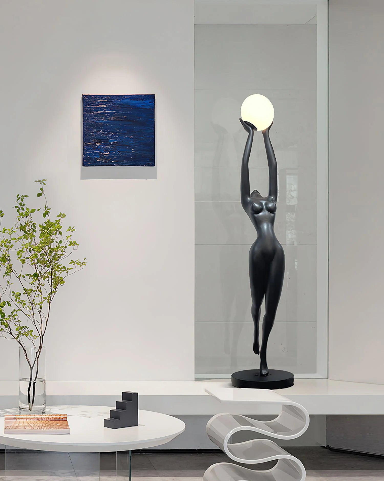 Stursa Sculpture Figure Floor Lamp