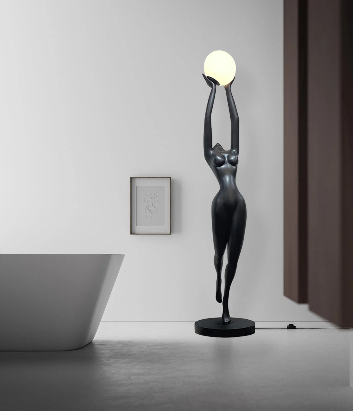 Stursa Sculpture Figure Floor Lamp
