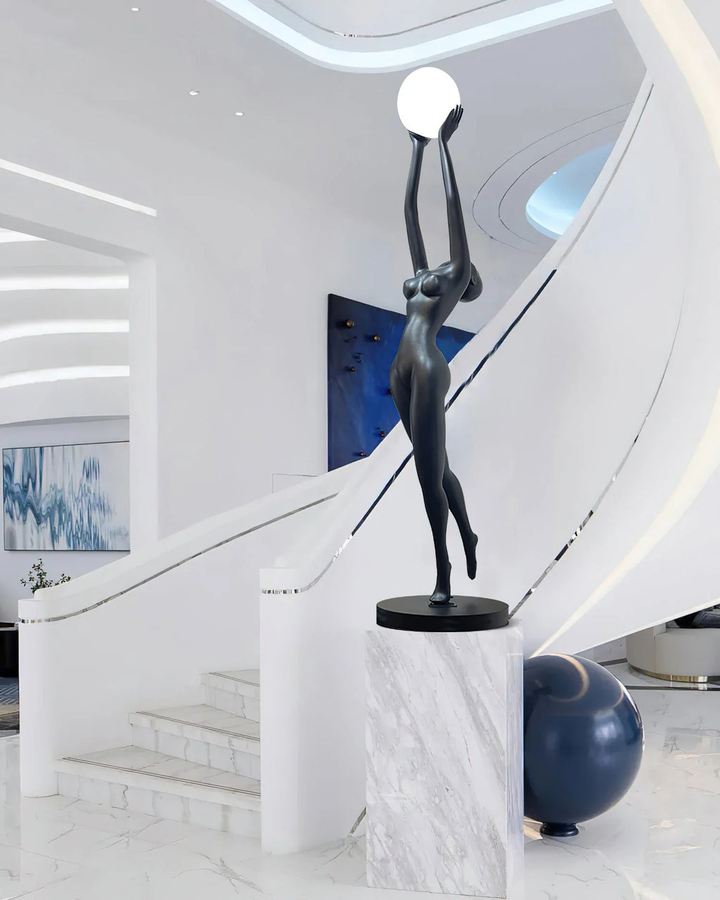Stursa Sculpture Figure Floor Lamp