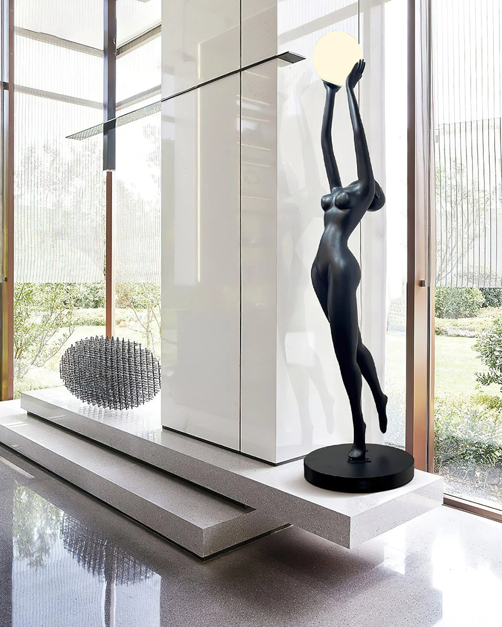 Stursa Sculpture Figure Floor Lamp