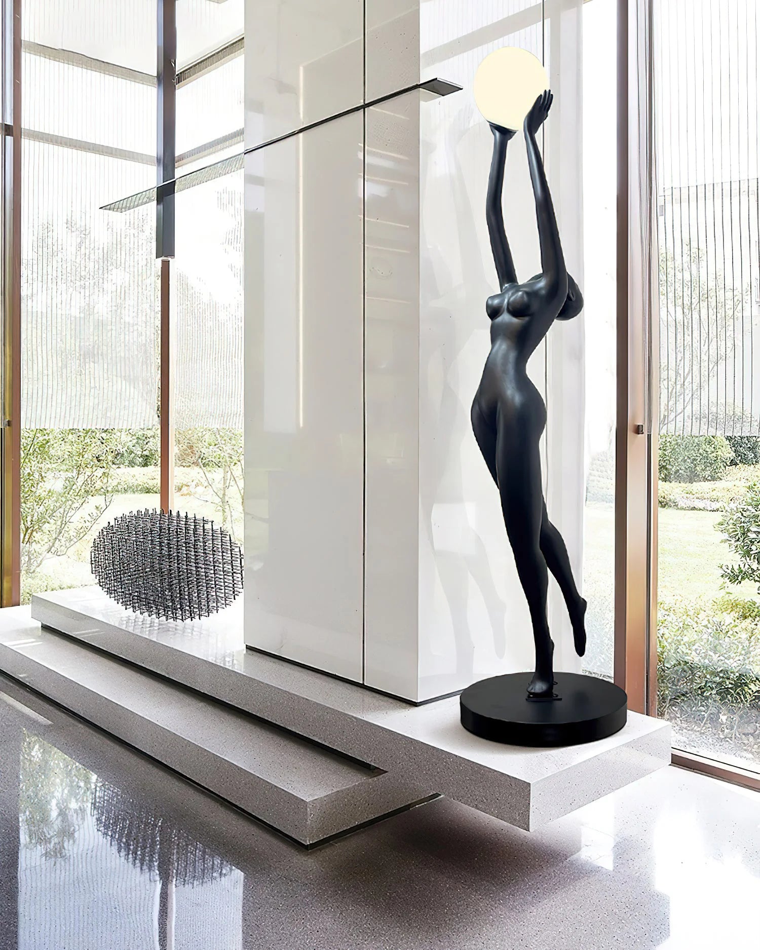 Stursa Sculpture Figure Floor Lamp