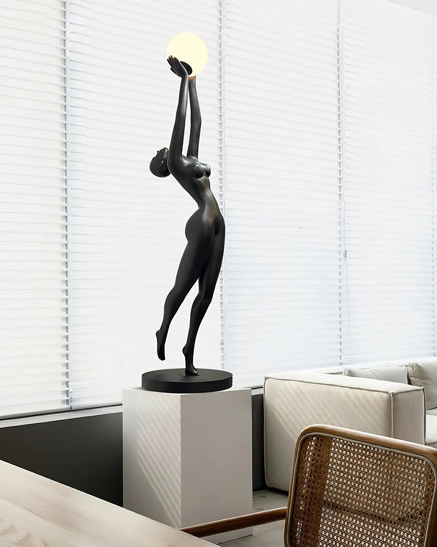 Stursa Sculpture Figure Floor Lamp