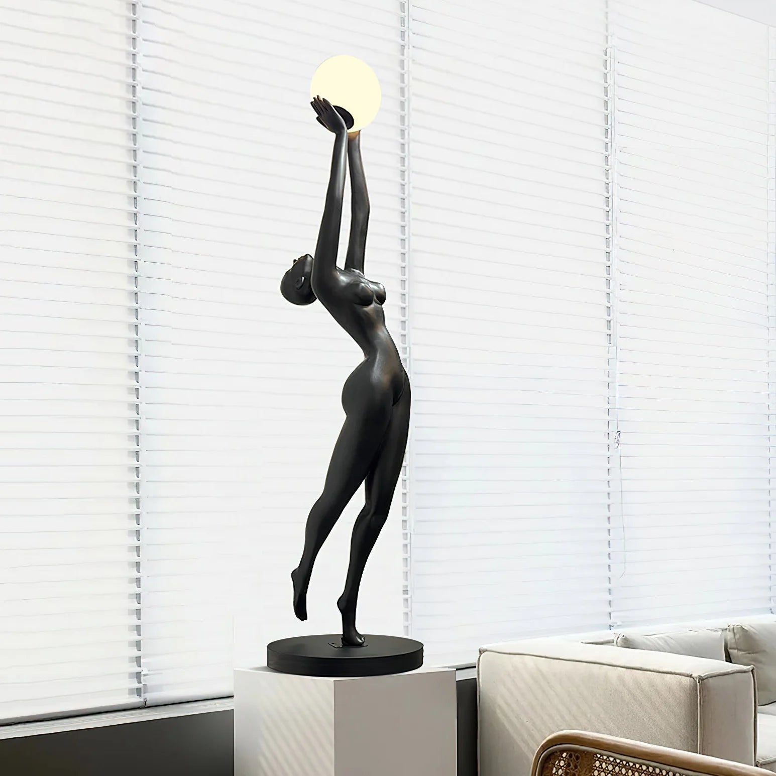 Stursa Sculpture Figure Floor Lamp
