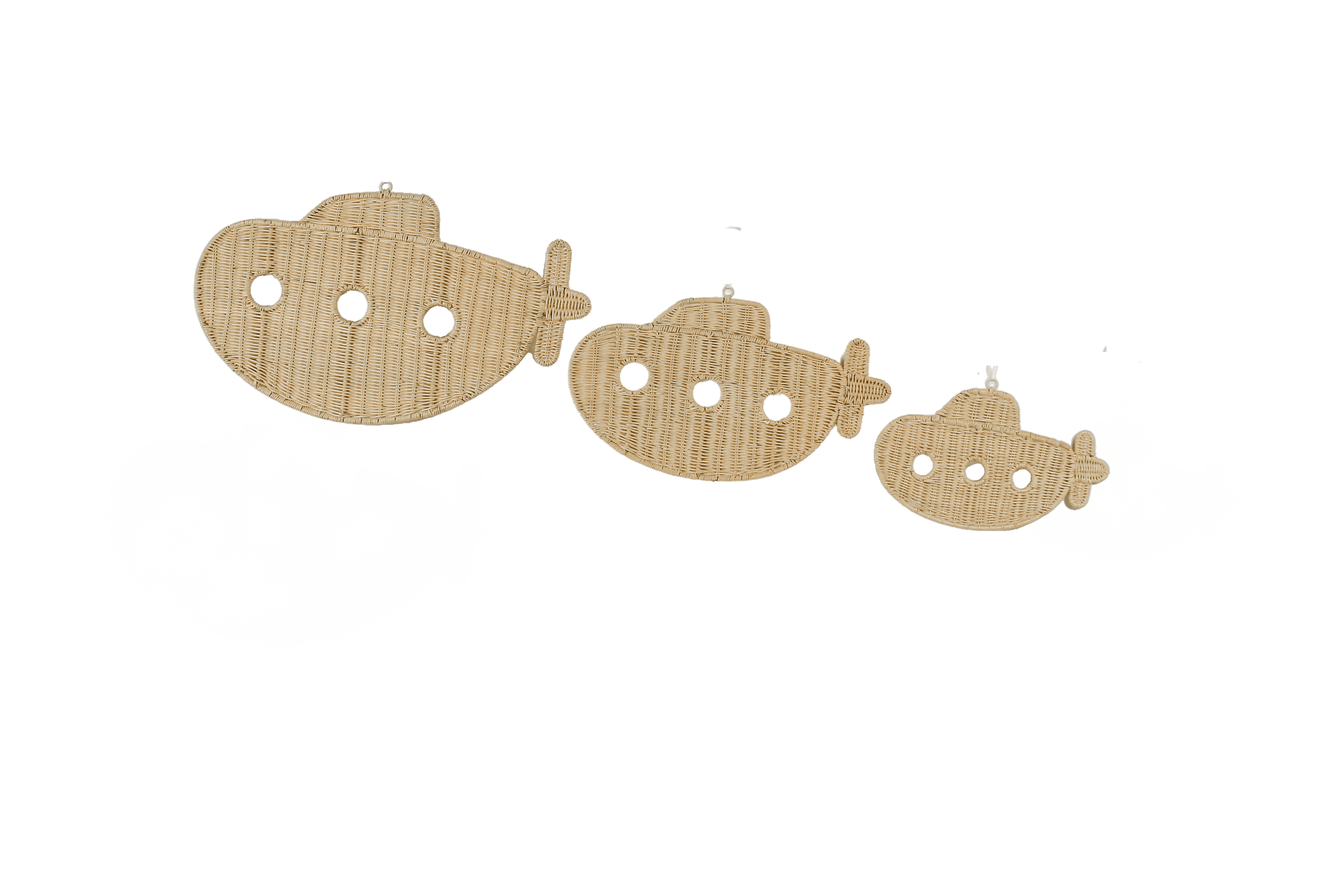 Natural Rattan Submarine Wall Decor