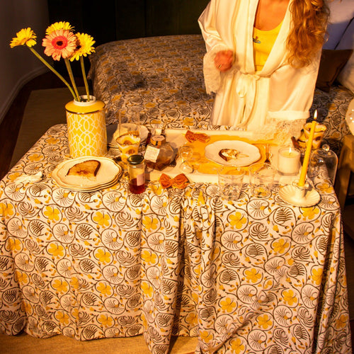 100% Organic Cotton - Summer of Love Tablecloth