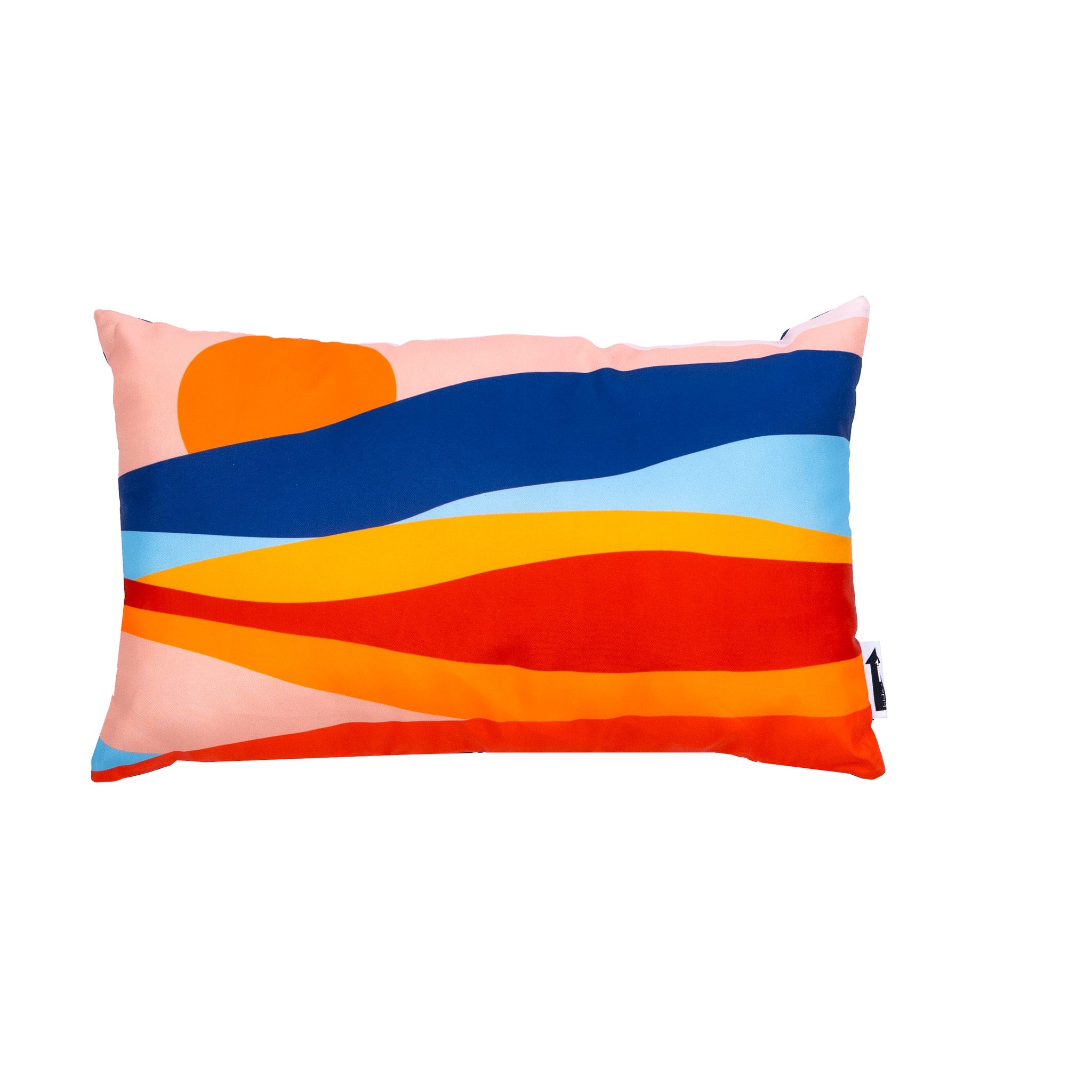 Desert Sunset double-sided Bolster Pillow - 11.8" x 19.7"
