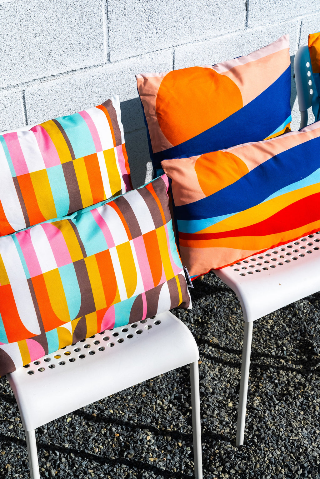 Groove 17.7" Square double-sided Pillow