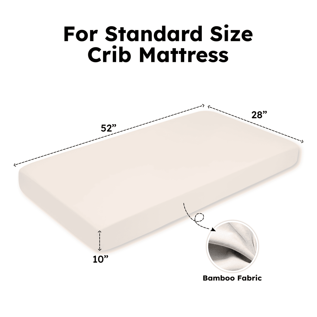 Bamboo Crib Sheet in White