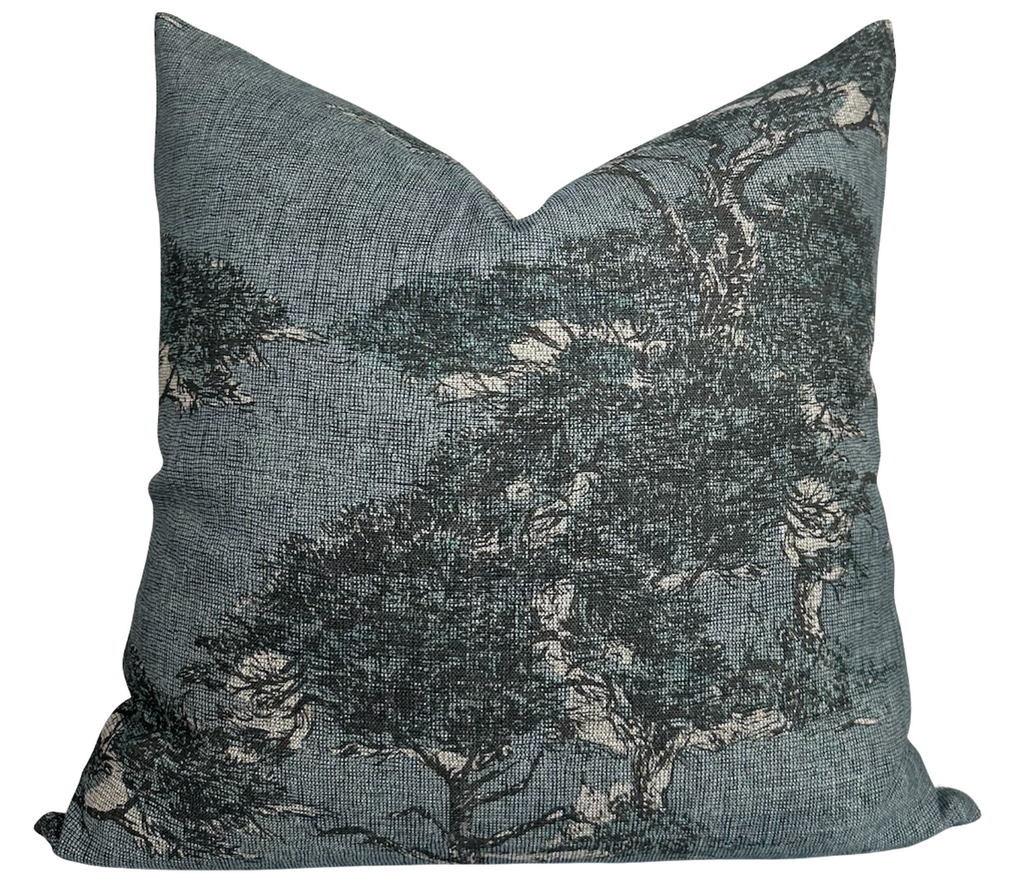 Torrey Pines Pillow Cover in Mineral Blue, Thibaut Pillows
