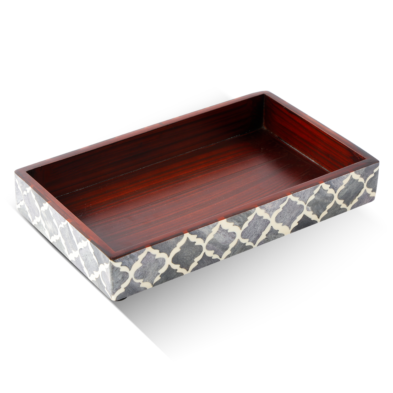 Moroccan Bone Inlay Vanity Decorative Bathroom Tray 10x6