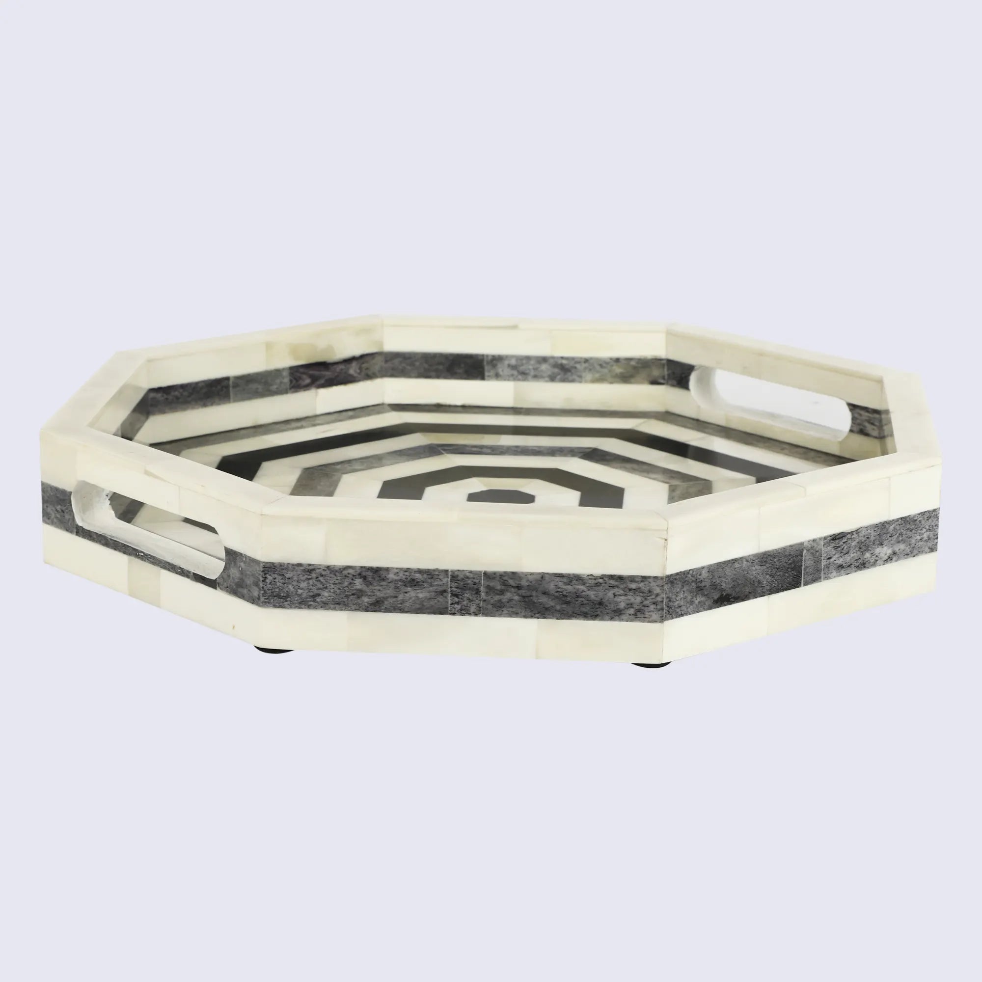 Athens Dionysis Bone Inlay Decorative Tray