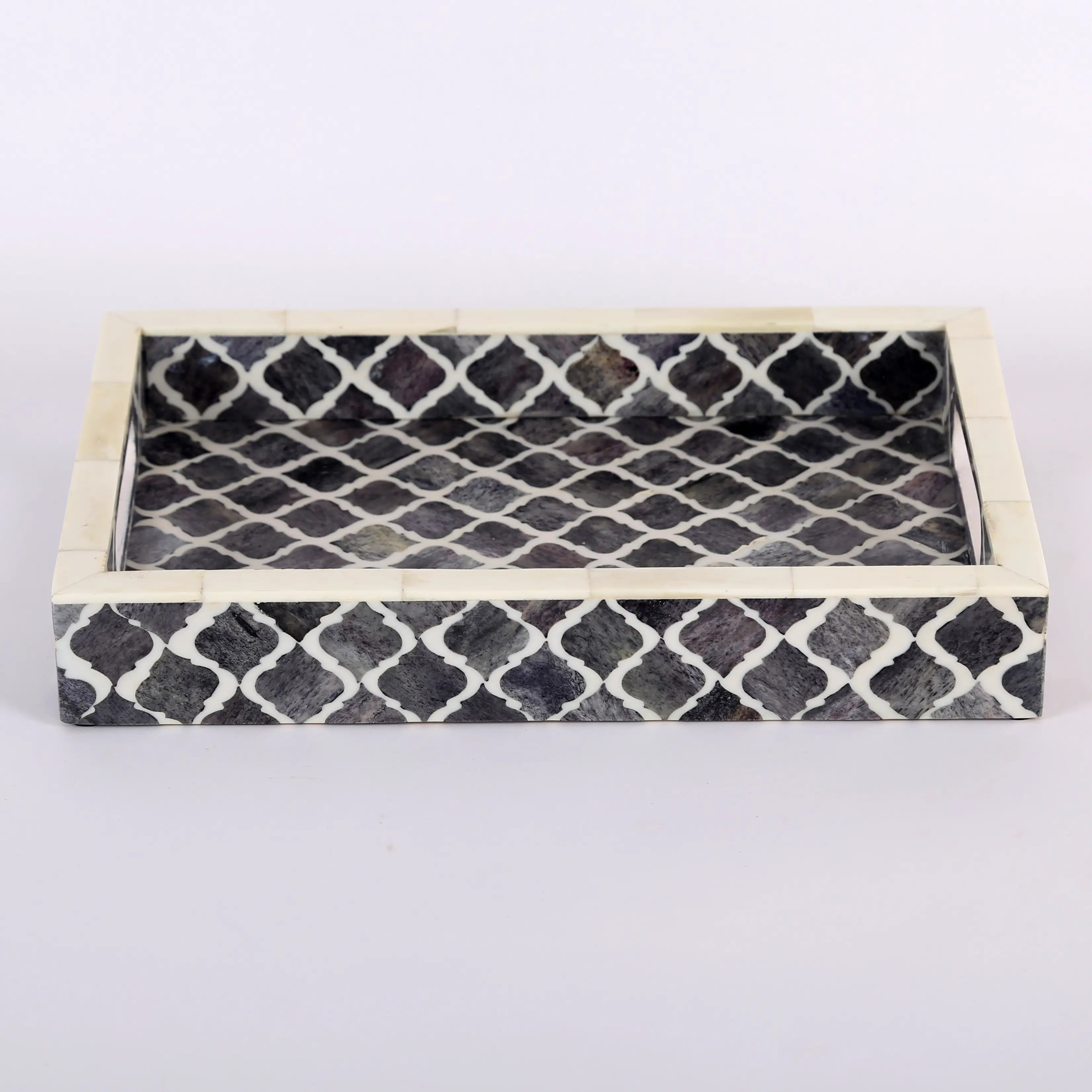 Moroccan Grey Inlay Tray