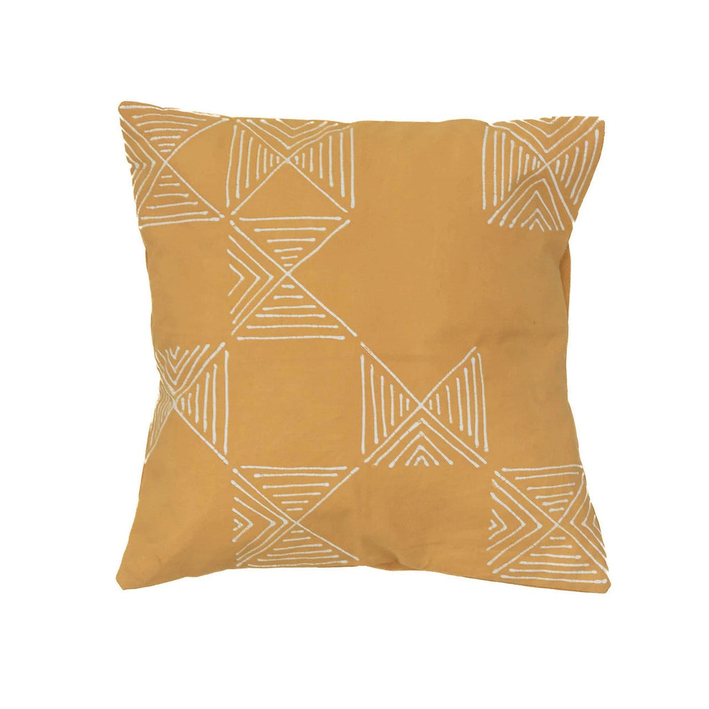 Matika Mustard Grid Pillow Cover