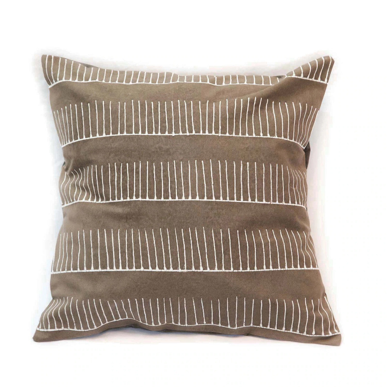 Tribal Cloth Rake Clay Pillow Cover
