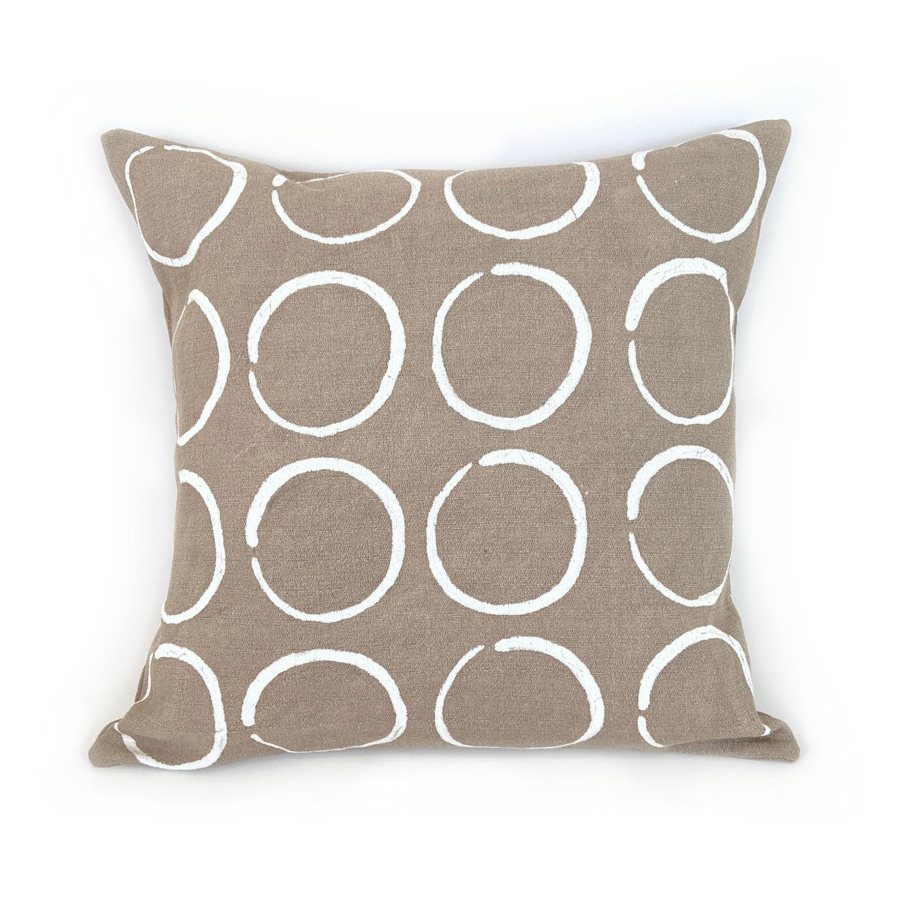 Sadza Circles Pillow - Savanna Beige Cover
