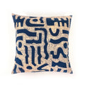 Navy Blue + Rosy Beige Bogo Marks Pillow Cover