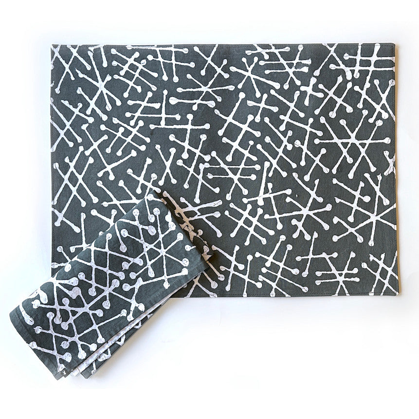 Tsvimbo Gray Placemats - Set of 2